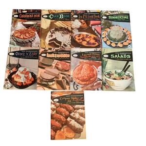 Good Housekeeping Vtg Cookbooks Lot of 9 Paperback 1958 MCM Recipes